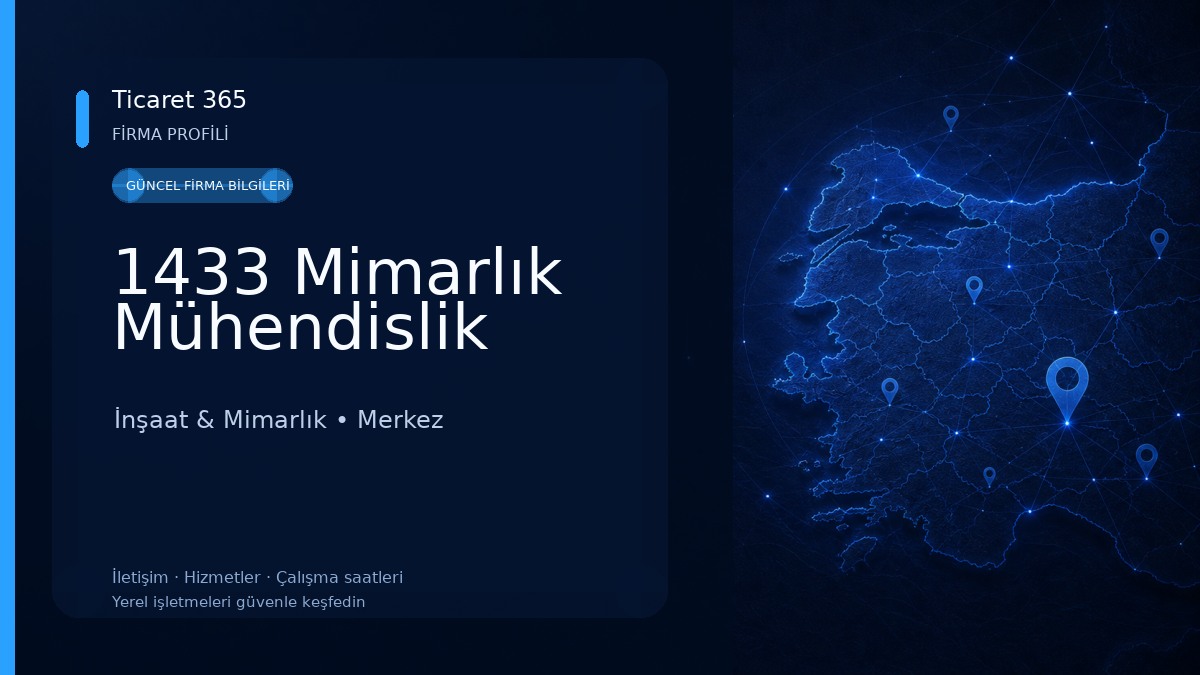 1433 Mimarlık Mühendislik İnşaat & Mimarlık