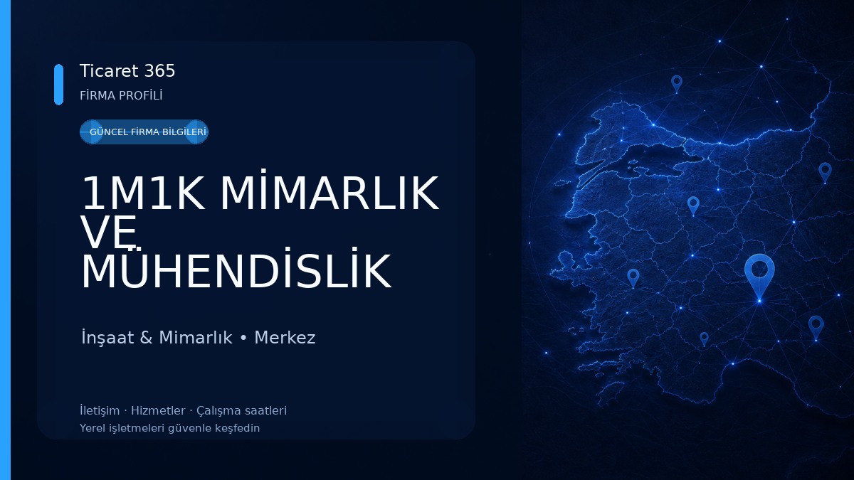 1M1K MİMARLIK VE MÜHENDİSLİK ATÖLYESİ (ODTU 2014) İnşaat & Mimarlık