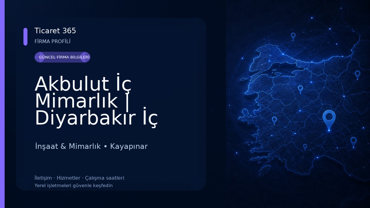 Akbulut İç Mimarlık | Diyarbakır İç Mimarlık & Tasarım