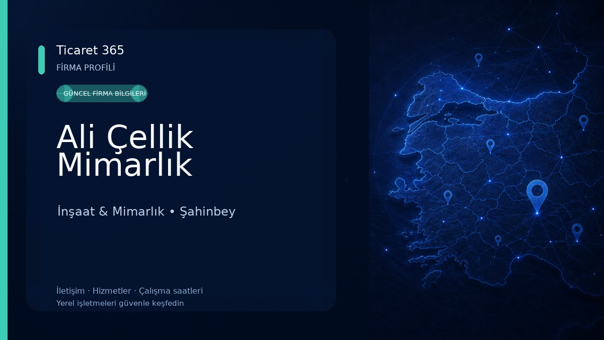 Ali Çellik Mimarlık İnşaat & Mimarlık