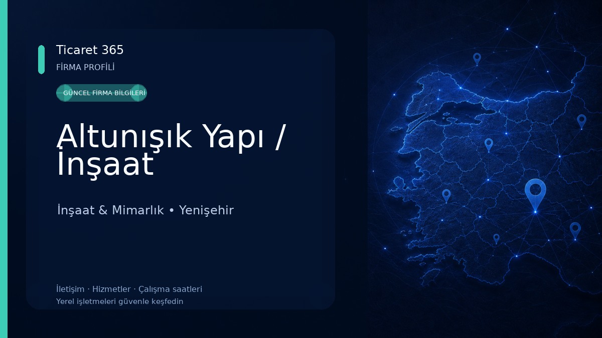 Altunışık Yapı / İnşaat İnşaat & Mimarlık