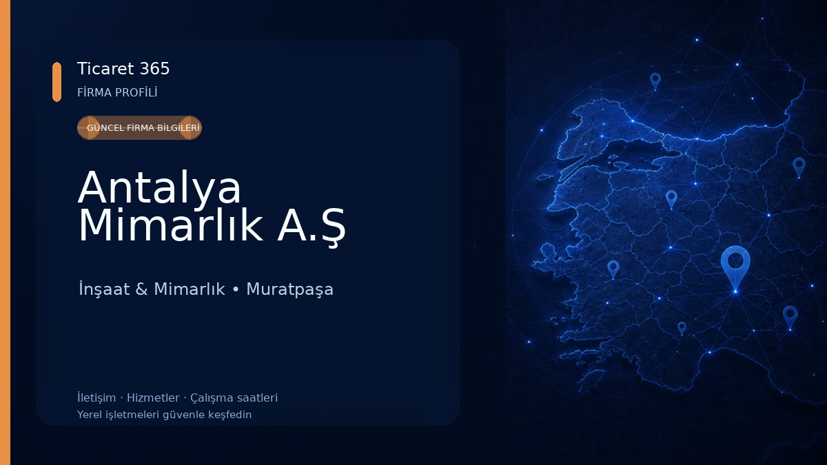 Antalya Mimarlık A.Ş İnşaat & Mimarlık