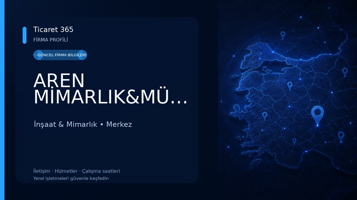 AREN MİMARLIK&MÜHENDİSLİK İnşaat & Mimarlık