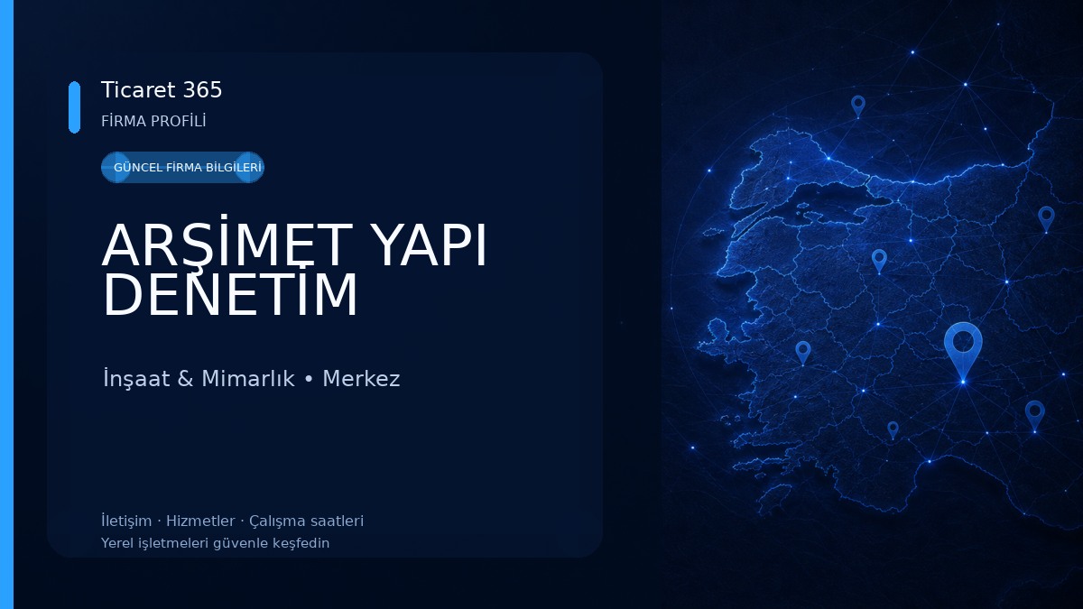 ARŞİMET YAPI DENETİM