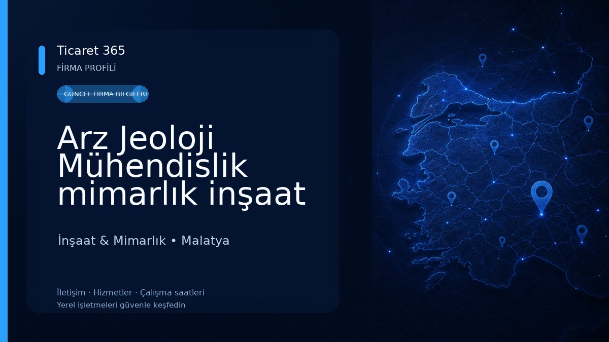 Arz Jeoloji Mühendislik mimarlık inşaat İnşaat & Mimarlık