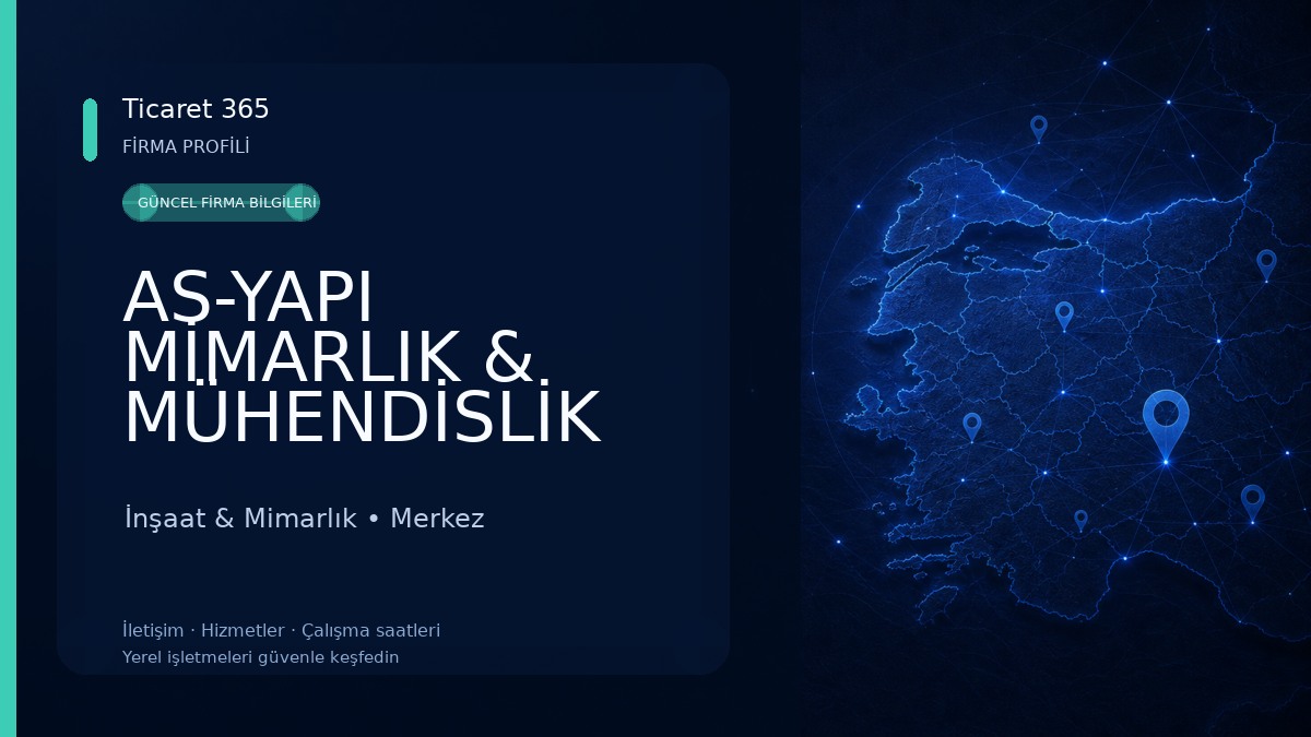 AS-YAPI MİMARLIK & MÜHENDİSLİK İnşaat & Mimarlık