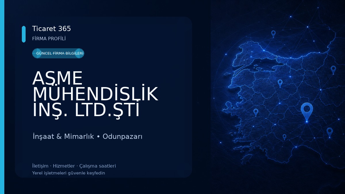 ASME MÜHENDİSLİK İNŞ. LTD.ŞTİ İnşaat & Mimarlık