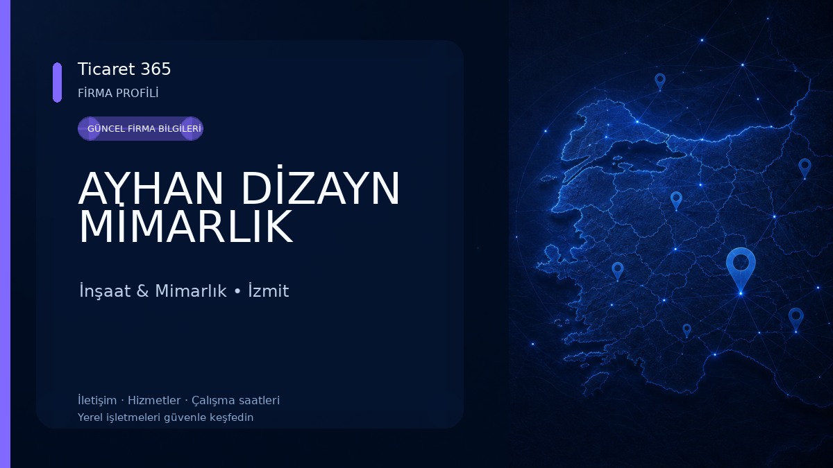 AYHAN DİZAYN MİMARLIK İnşaat & Mimarlık