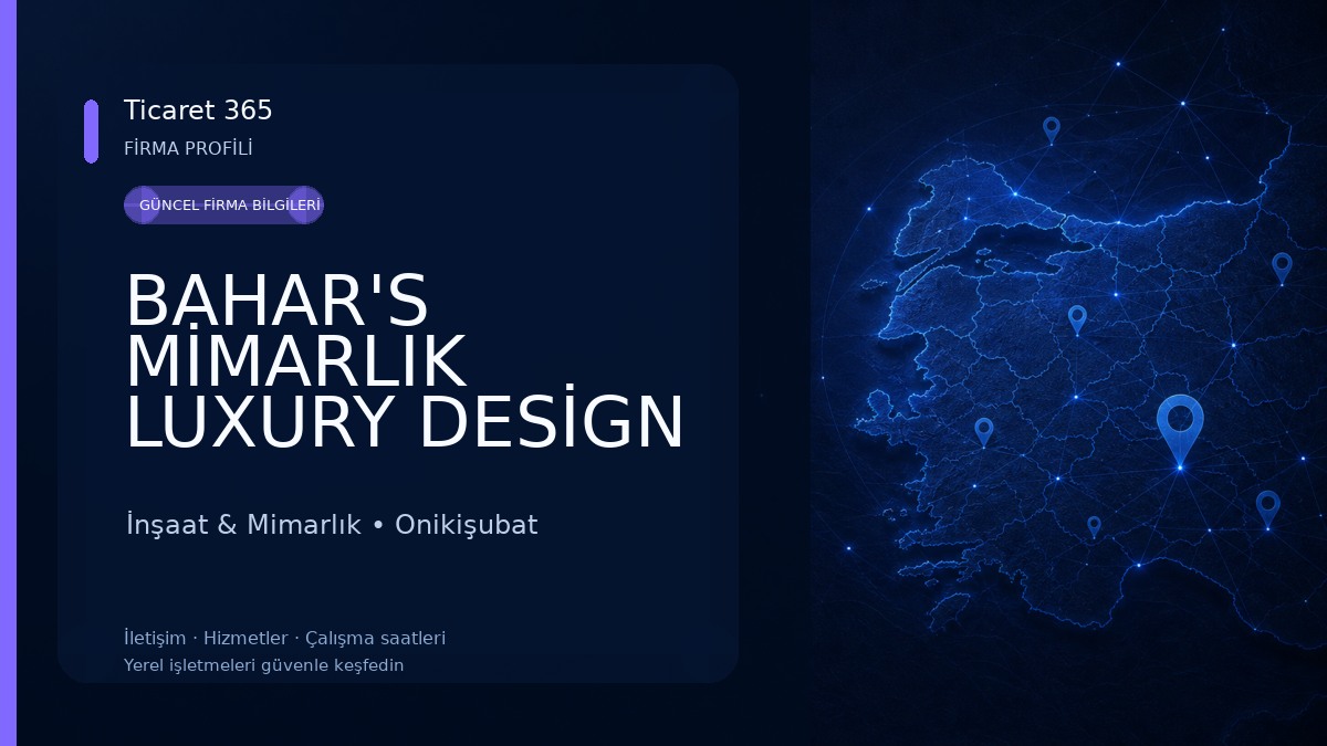 BAHAR'S MİMARLIK LUXURY DESİGN TASARIM OFİSİ İnşaat & Mimarlık