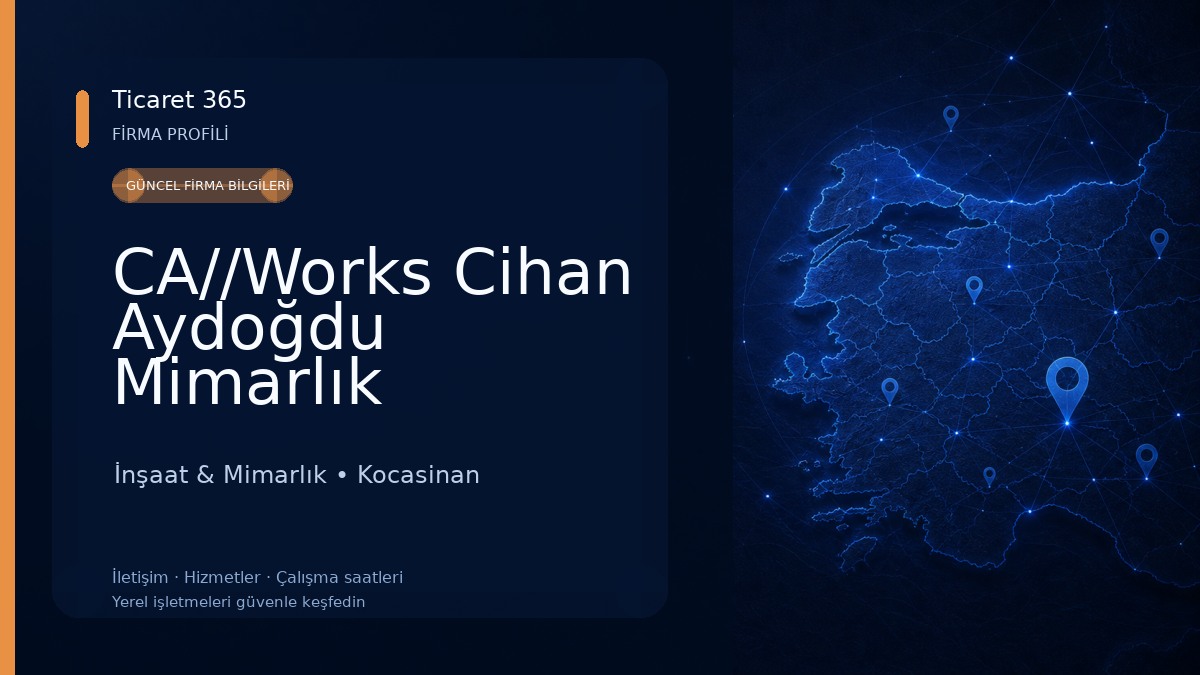 CA//Works Cihan Aydoğdu Mimarlık