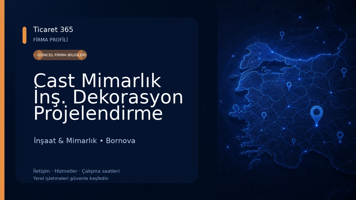 Cast Mimarlık İnş. Dekorasyon Projelendirme San. ve Tic. Ltd. Şti. İnşaat & Mimarlık
