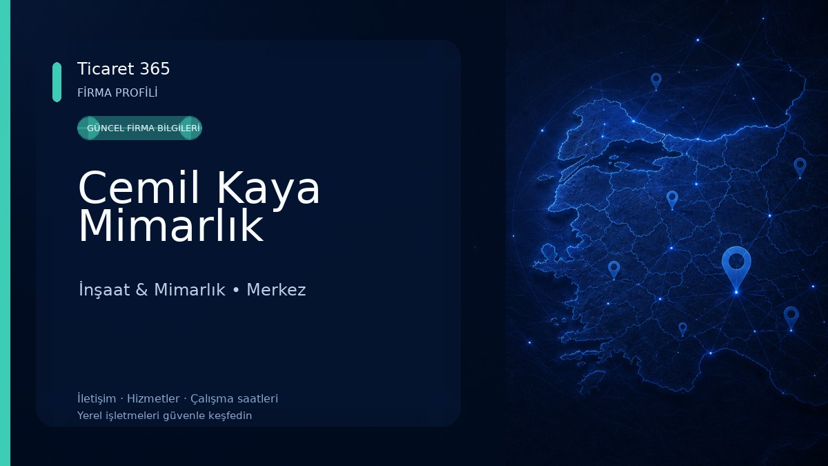 Cemil Kaya Mimarlık İnşaat & Mimarlık