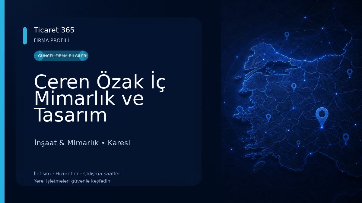 Ceren Özak İç Mimarlık ve Tasarım Stüdyosu İnşaat & Mimarlık