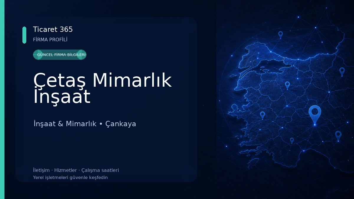 Çetaş Mimarlık İnşaat İnşaat & Mimarlık