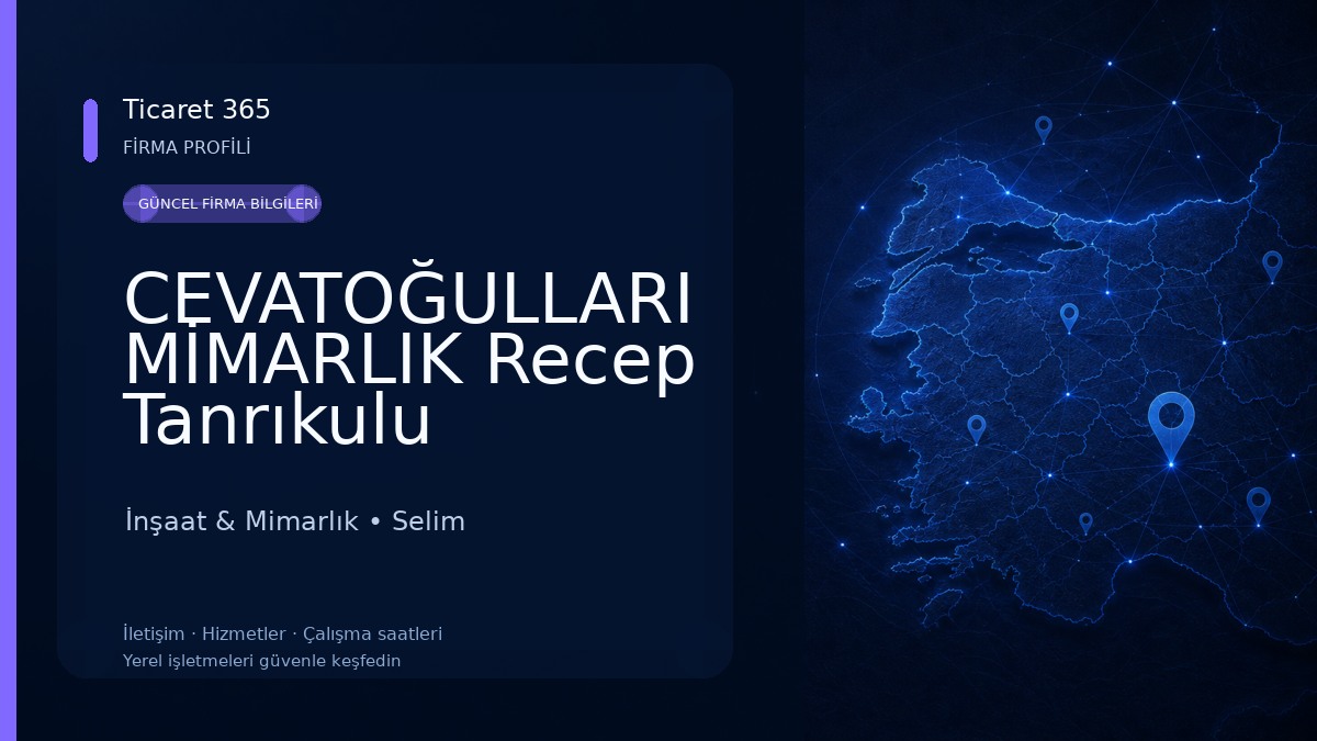 CEVATOĞULLARI MİMARLIK Recep Tanrıkulu İnşaat & Mimarlık
