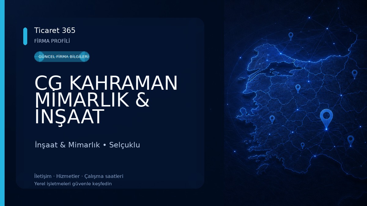 CG KAHRAMAN MİMARLIK & İNŞAAT İnşaat & Mimarlık