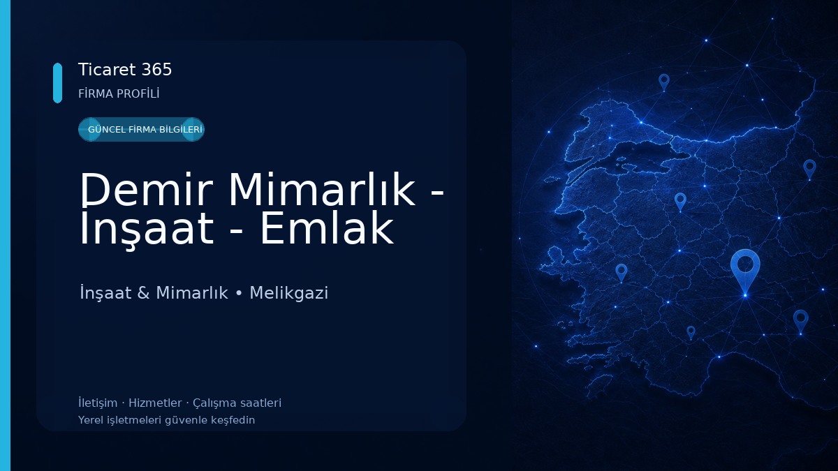 Demir Mimarlık - İnşaat - Emlak İnşaat & Mimarlık