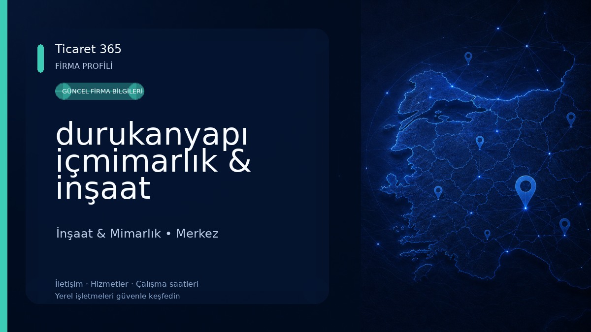 durukanyapı içmimarlık & inşaat İnşaat & Mimarlık