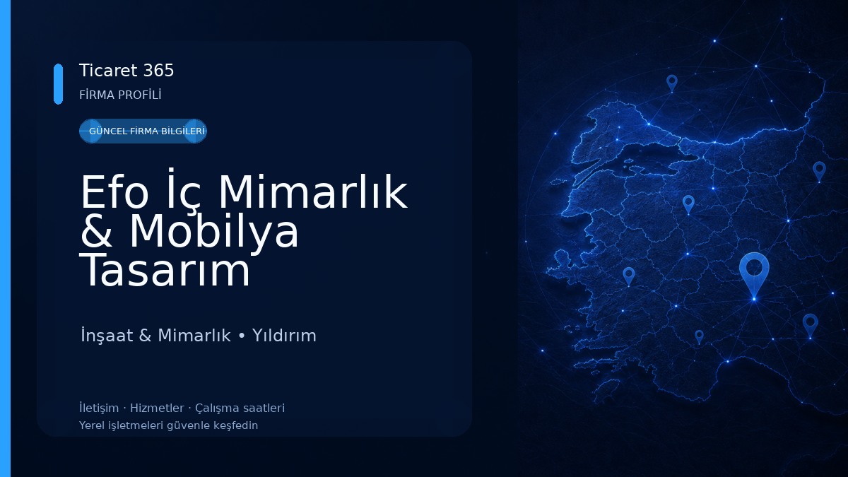 Efo İç Mimarlık & Mobilya Tasarım İnşaat & Mimarlık
