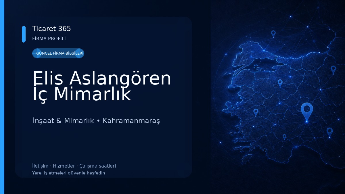 Elis Aslangören İç Mimarlık İnşaat & Mimarlık
