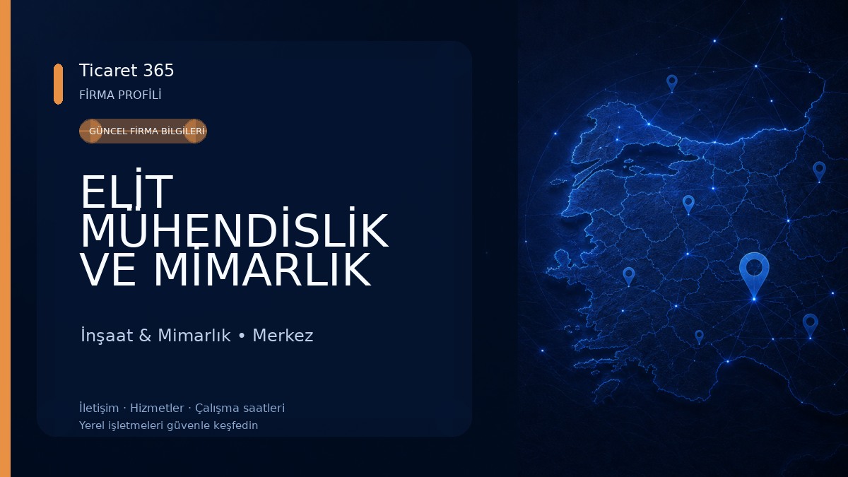 ELİT MÜHENDİSLİK VE MİMARLIK (AHMET GAYRET - BİLGE GAYRET) İnşaat & Mimarlık