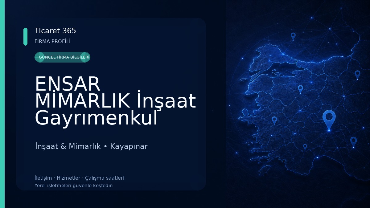 ENSAR MİMARLIK İnşaat Gayrımenkul Otomotiv