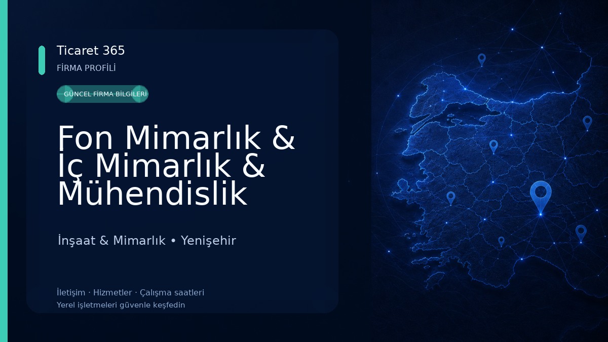 Fon Mimarlık & İç Mimarlık & Mühendislik İnşaat & Mimarlık