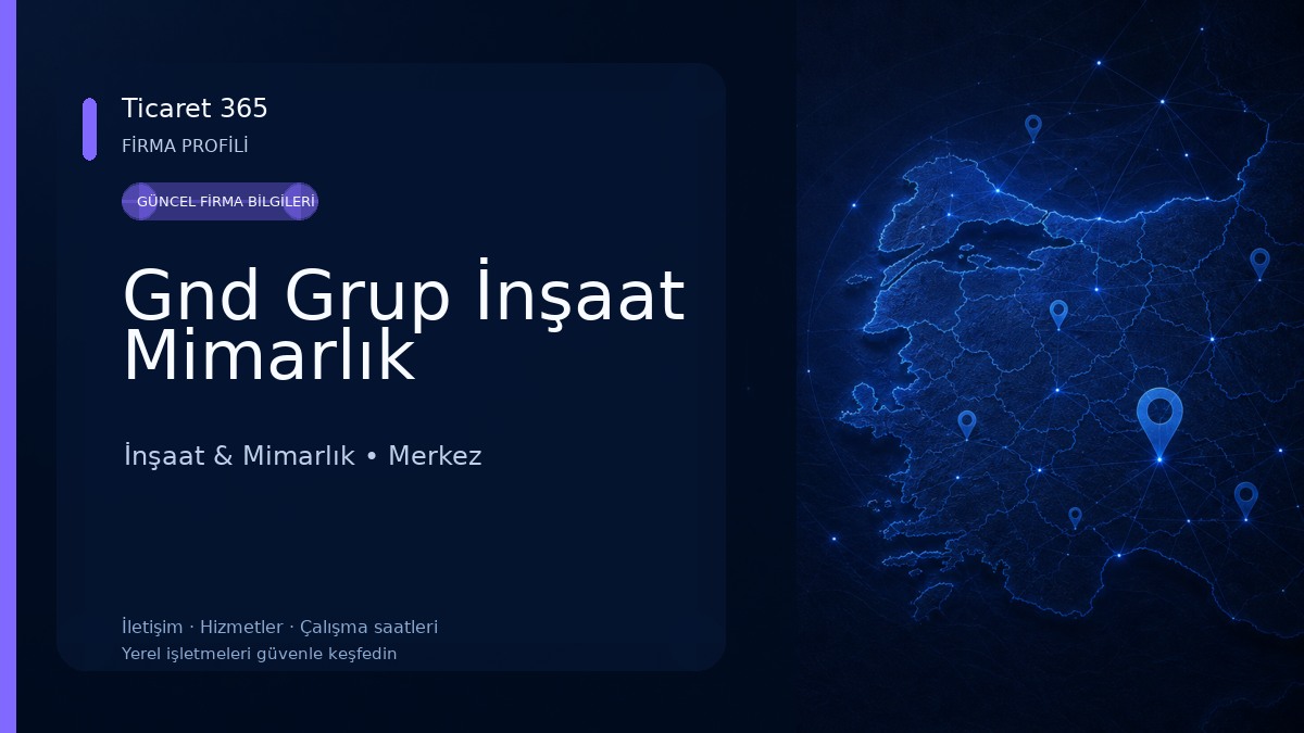 Gnd Grup İnşaat Mimarlık İnşaat & Mimarlık