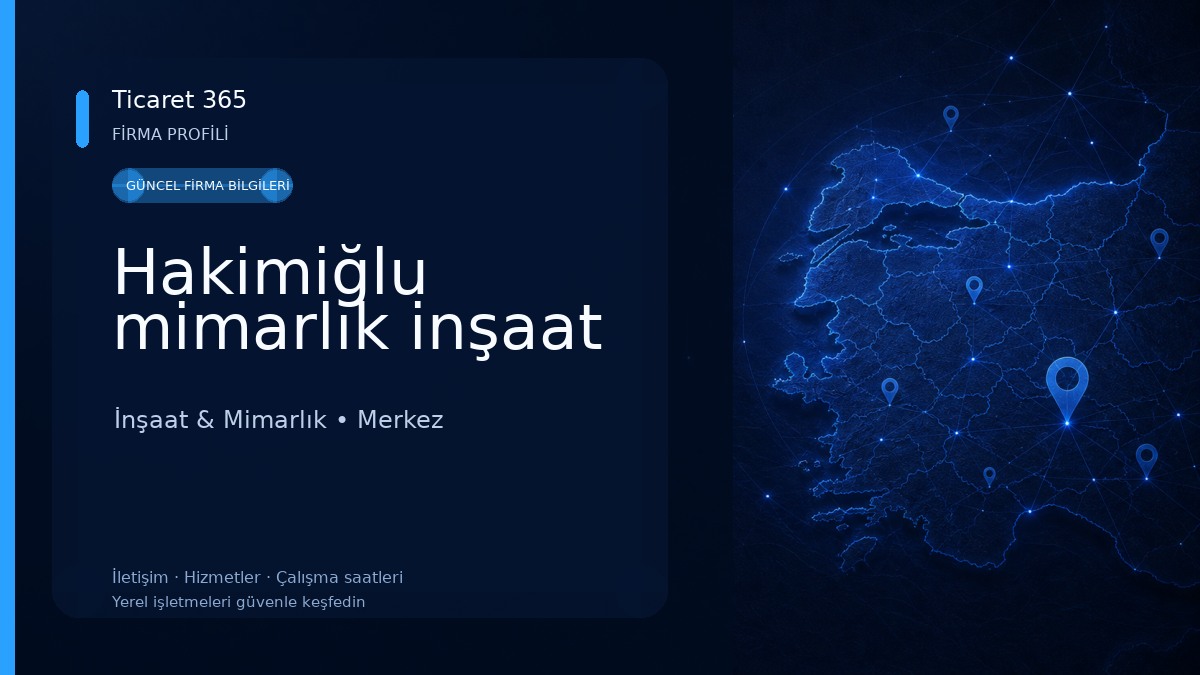 Hakimiğlu mimarlık inşaat İnşaat & Mimarlık