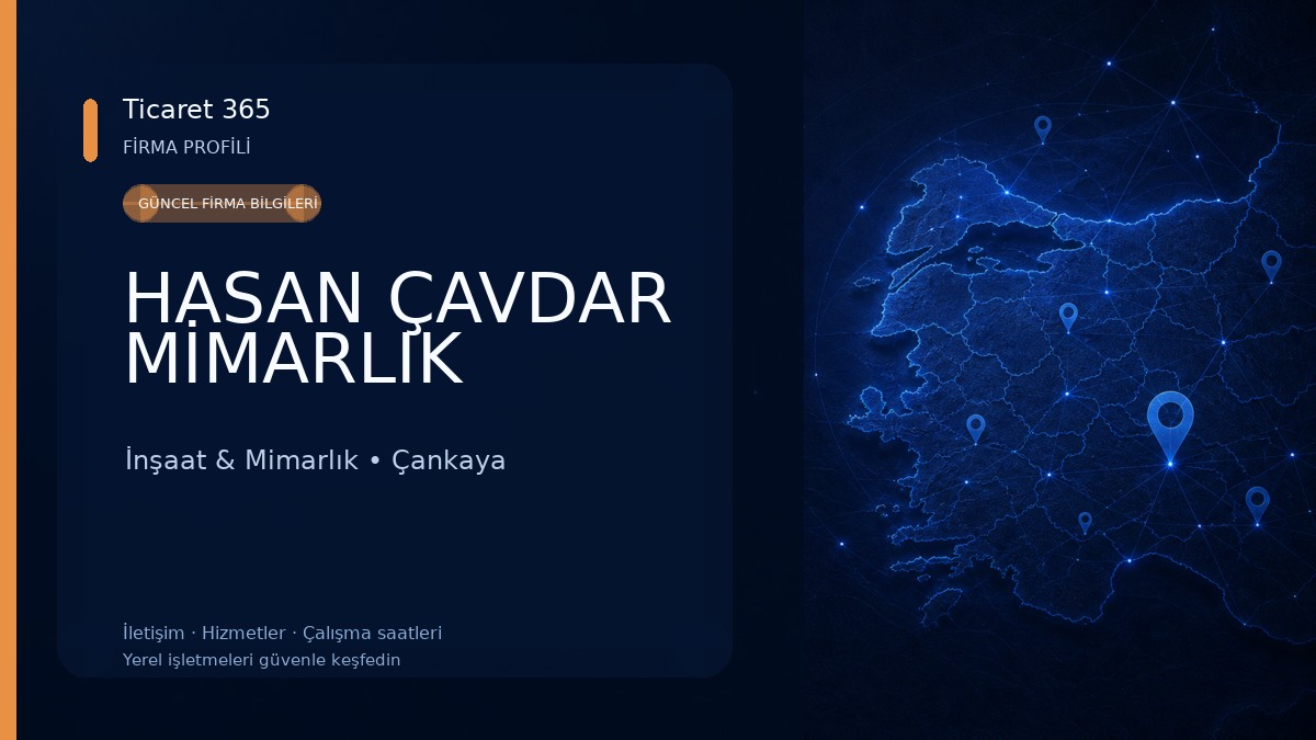 HASAN ÇAVDAR MİMARLIK İnşaat & Mimarlık