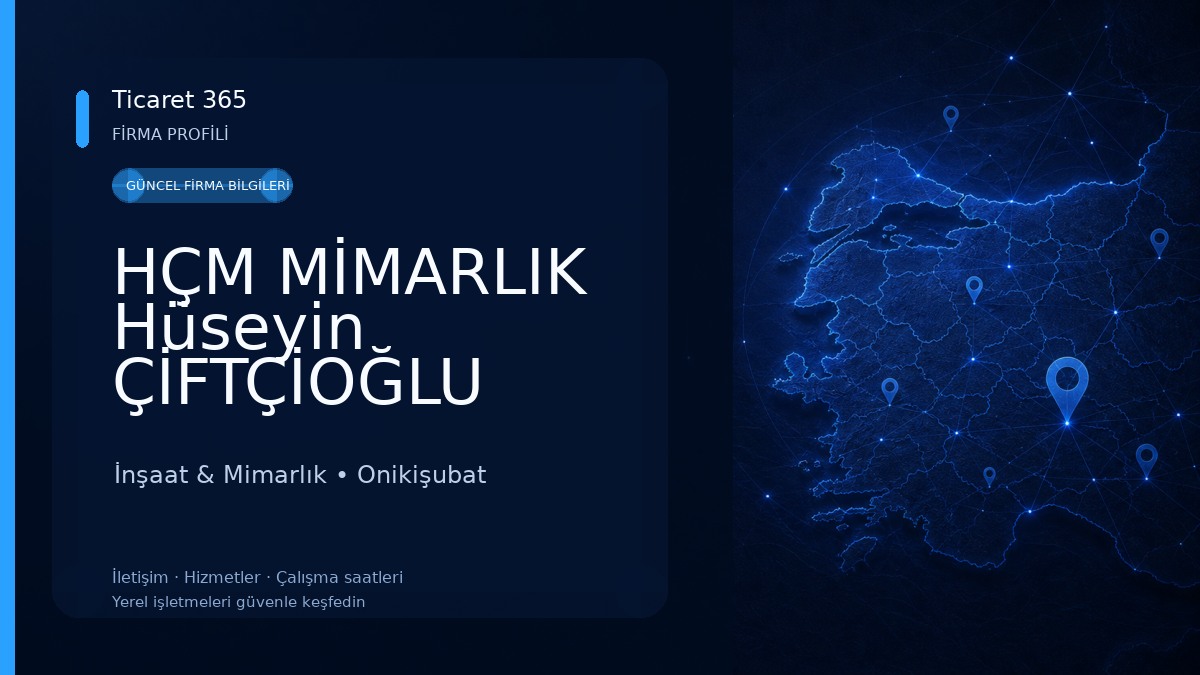 HÇM MİMARLIK Hüseyin ÇİFTÇİOĞLU