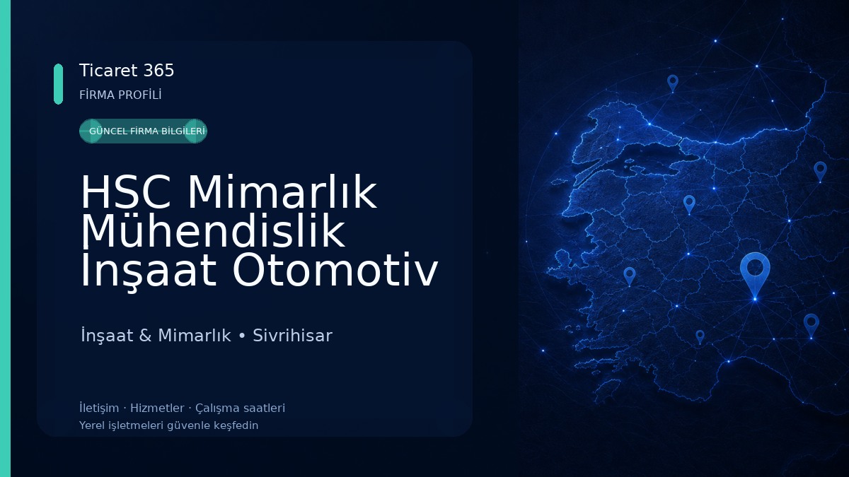 HSC Mimarlık Mühendislik İnşaat Otomotiv San. Tic.Ltd.Şti. İnşaat & Mimarlık