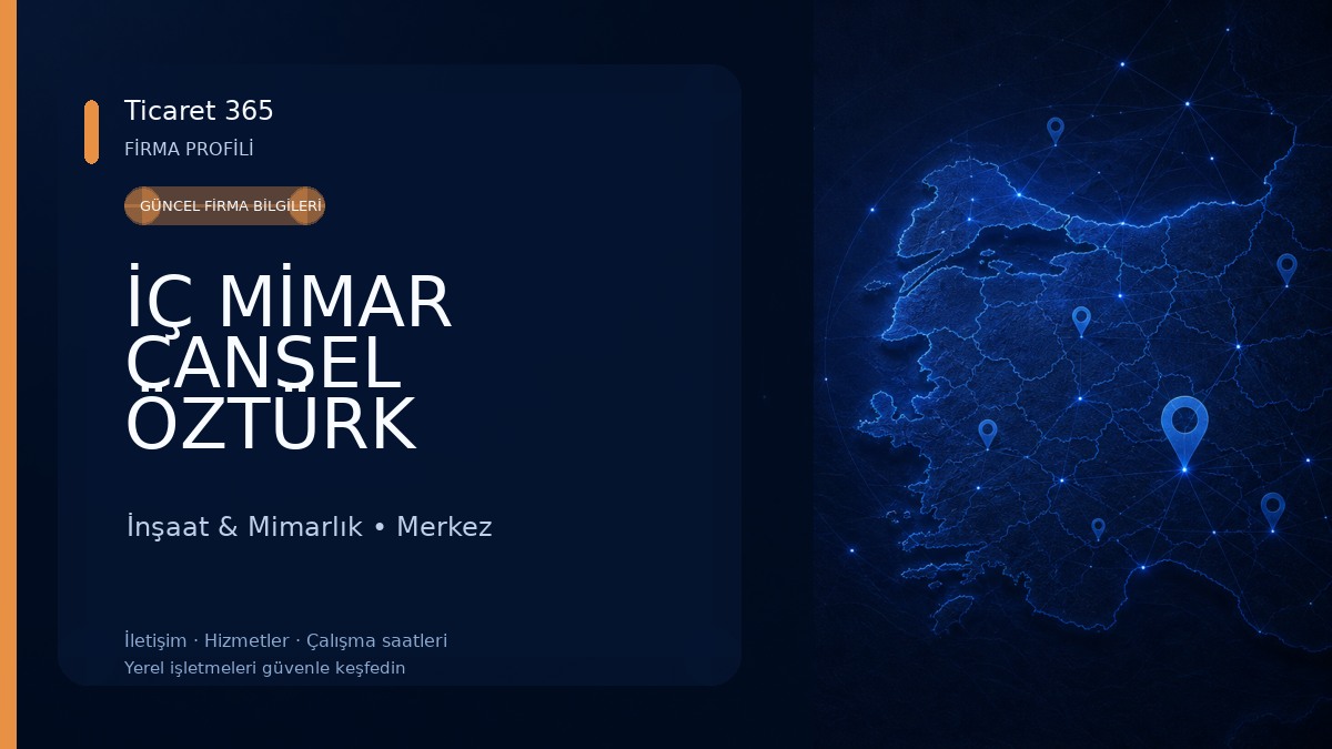İÇ MİMAR CANSEL ÖZTÜRK