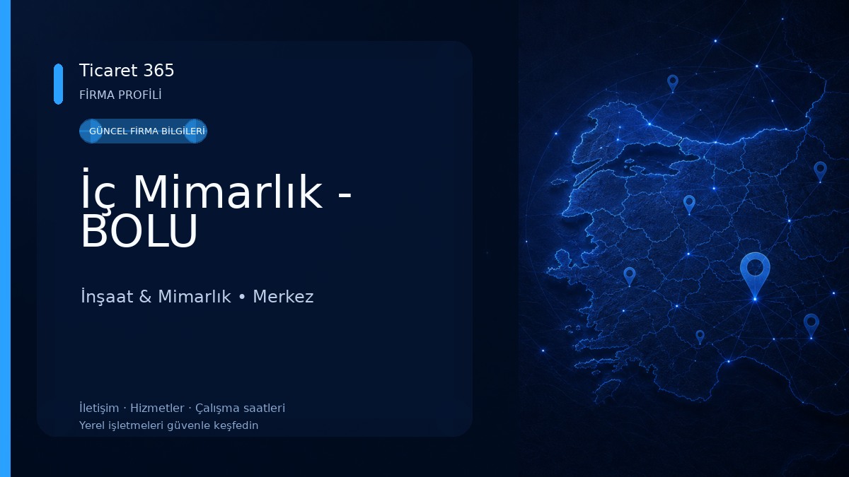 İç Mimarlık - BOLU İnşaat & Mimarlık