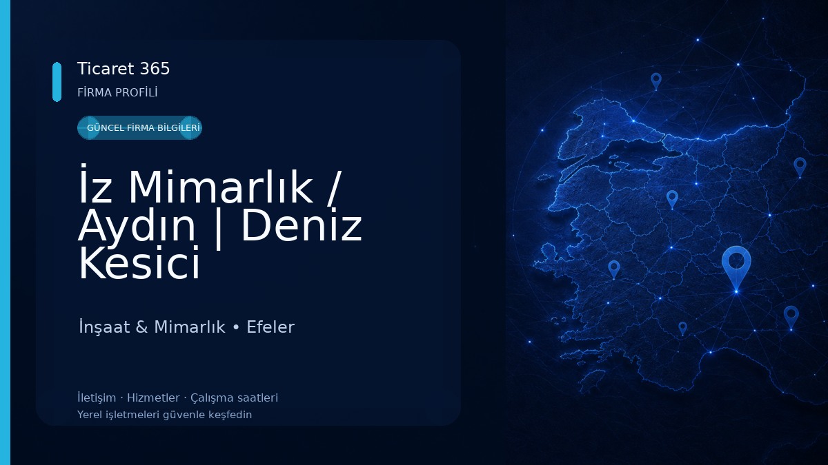 İz Mimarlık / Aydın | Deniz Kesici İnşaat & Mimarlık