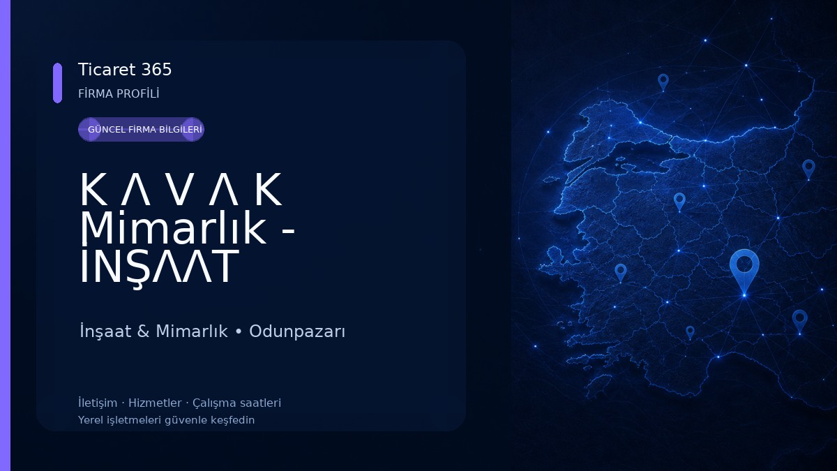 K Λ V Λ K Mimarlık - İNŞΛΛT İnşaat & Mimarlık