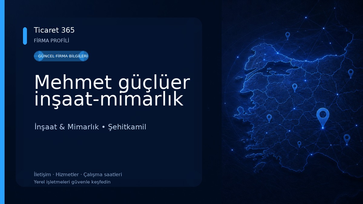 Mehmet güçlüer inşaat-mimarlık İnşaat & Mimarlık