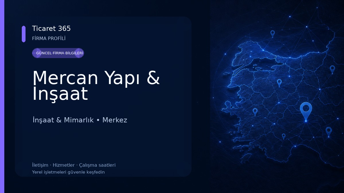Mercan Yapı & İnşaat İnşaat & Mimarlık