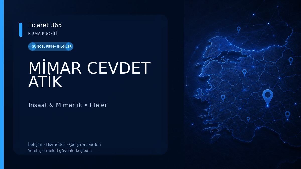 MİMAR CEVDET ATİK İnşaat & Mimarlık