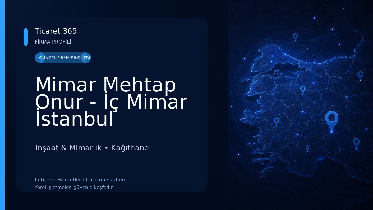 Mimar Mehtap Onur - İç Mimar İstanbul İnşaat & Mimarlık