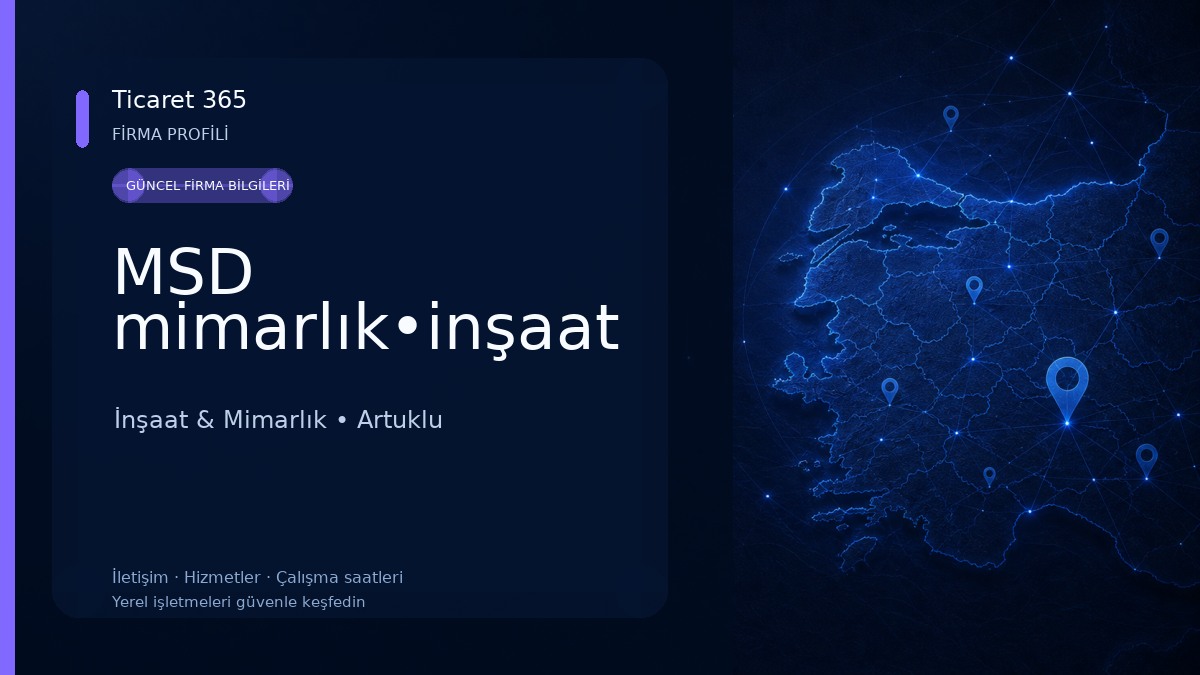 MSD mimarlık•inşaat