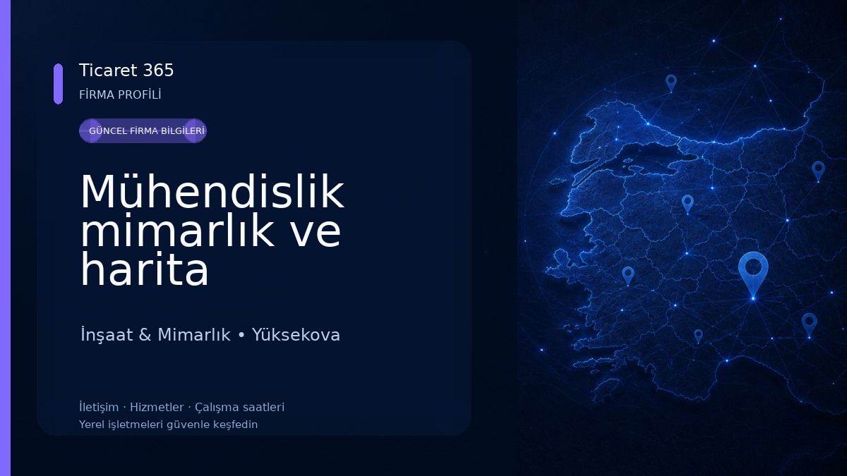 Mühendislik mimarlık ve harita danışmanlık İnşaat & Mimarlık