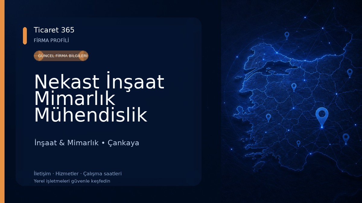 Nekast İnşaat Mimarlık Mühendislik Tasarım İnşaat & Mimarlık
