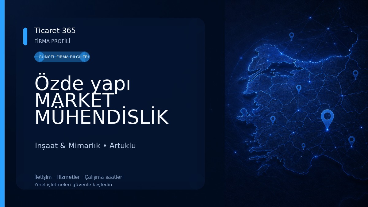 Özde yapı MARKET MÜHENDİSLİK İNŞAAT LTD ŞTİ İnşaat & Mimarlık