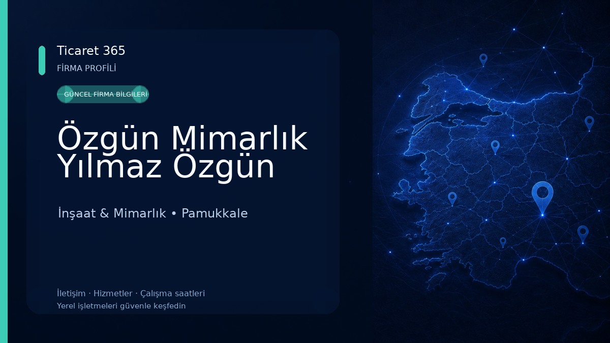 Özgün Mimarlık Yılmaz Özgün İnşaat & Mimarlık