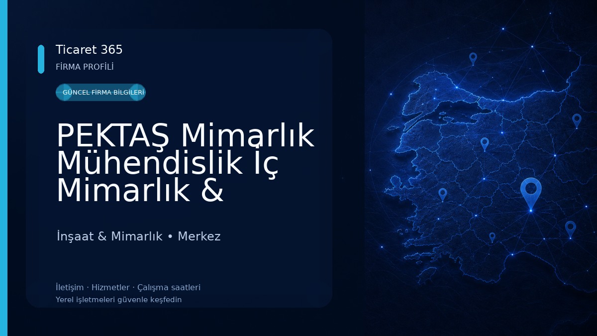 PEKTAŞ Mimarlık Mühendislik İç Mimarlık & inşaat