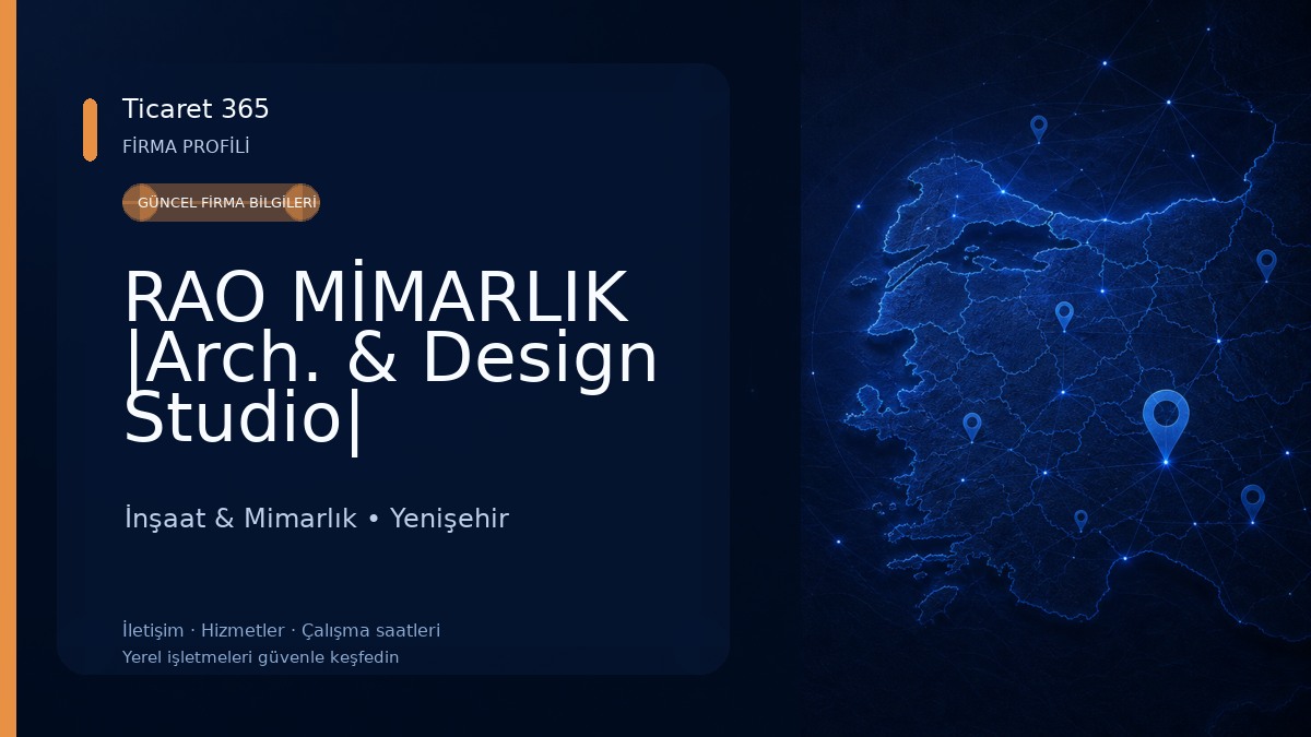 RAO MİMARLIK |Arch. & Design Studio| İnşaat & Mimarlık