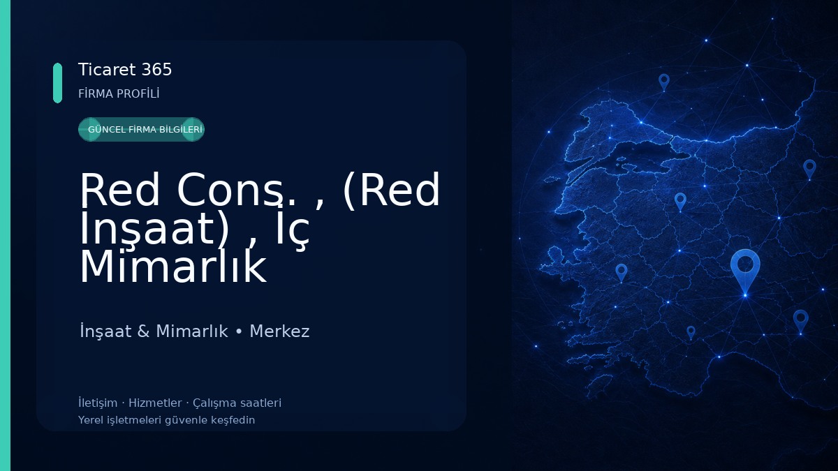 Red Cons. , (Red İnşaat) , İç Mimarlık İnşaat & Mimarlık