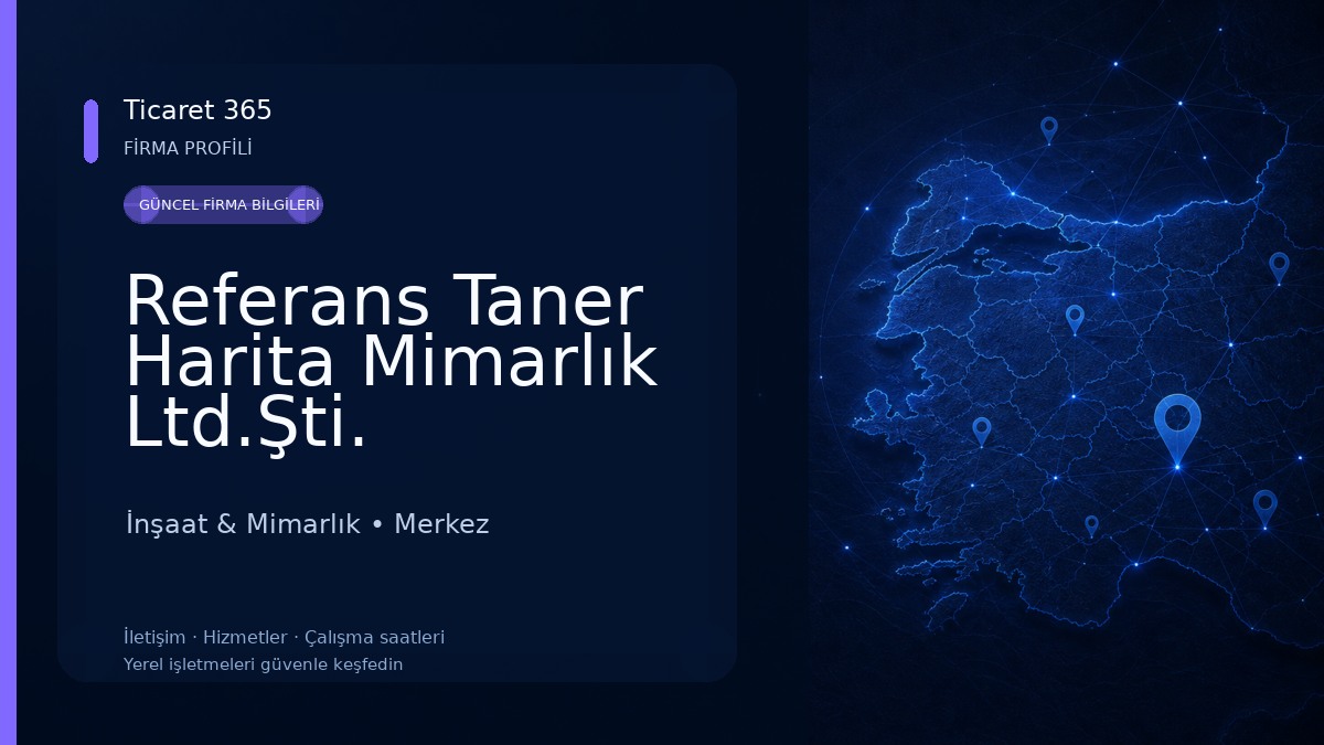 Referans Taner Harita Mimarlık Ltd.Şti. İnşaat & Mimarlık