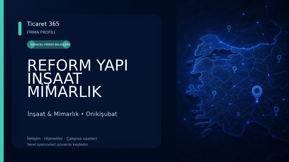 REFORM YAPI İNŞAAT MİMARLIK İnşaat & Mimarlık